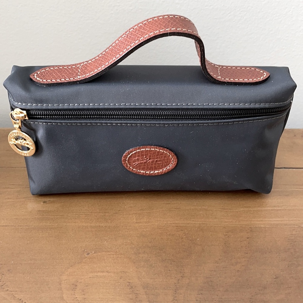New Longchamp  Le Pliage makeup bag black